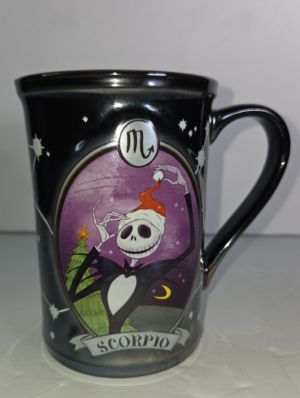 Disney Nightmare Before Christmas Black and Purple Jack Skellington Scorpio Mug